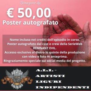 Donazione di 50 euro: POSTER AUTOGRAFATO